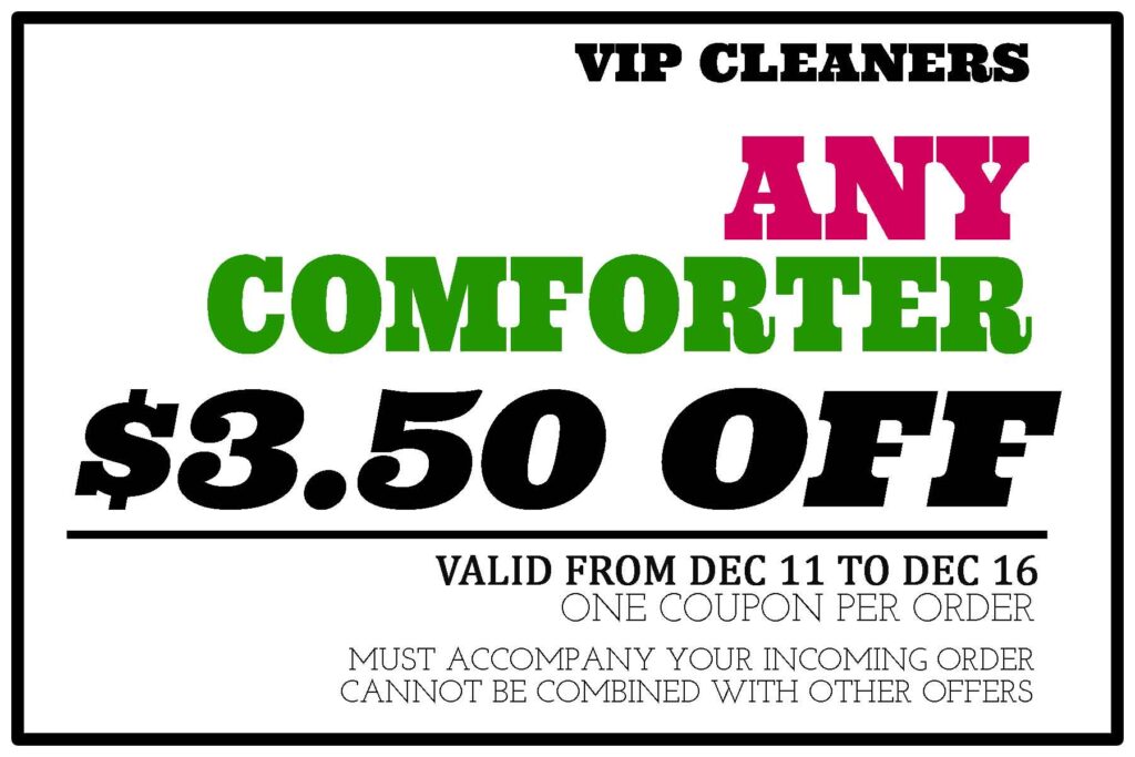weekly coupon - VIP CLEANERS &amp; ALTERATIONS